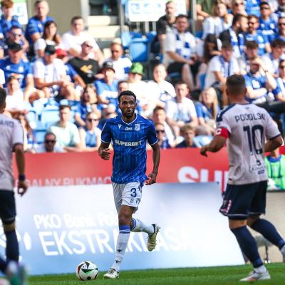 Ghanaian defender Alex Douglas shines in career defining debut for Lech Poznan