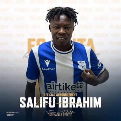 Official: Former Accra Hearts of Oak midfielder Ibrahim Salifu joins Kosovo side Drita Fc