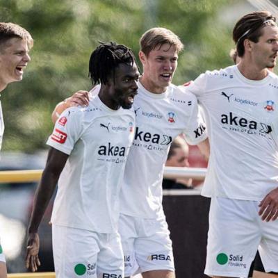 Ghana forward Benjamin Acquah scores in Helsingborg's victory over Skovde AIK