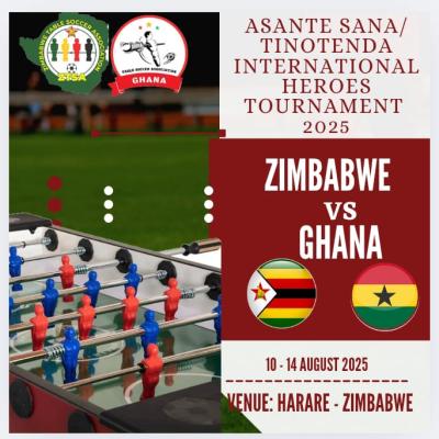 Black Shooters of Ghana to Visit Zimbabwe for Asante Sana International Heroes Table Soccer Championship