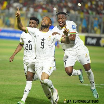 2026 FIFA World Cup Qualifiers- Jordan Ayew bags hat trick in Ghana’s win over Central African Republic in 7goal thriller